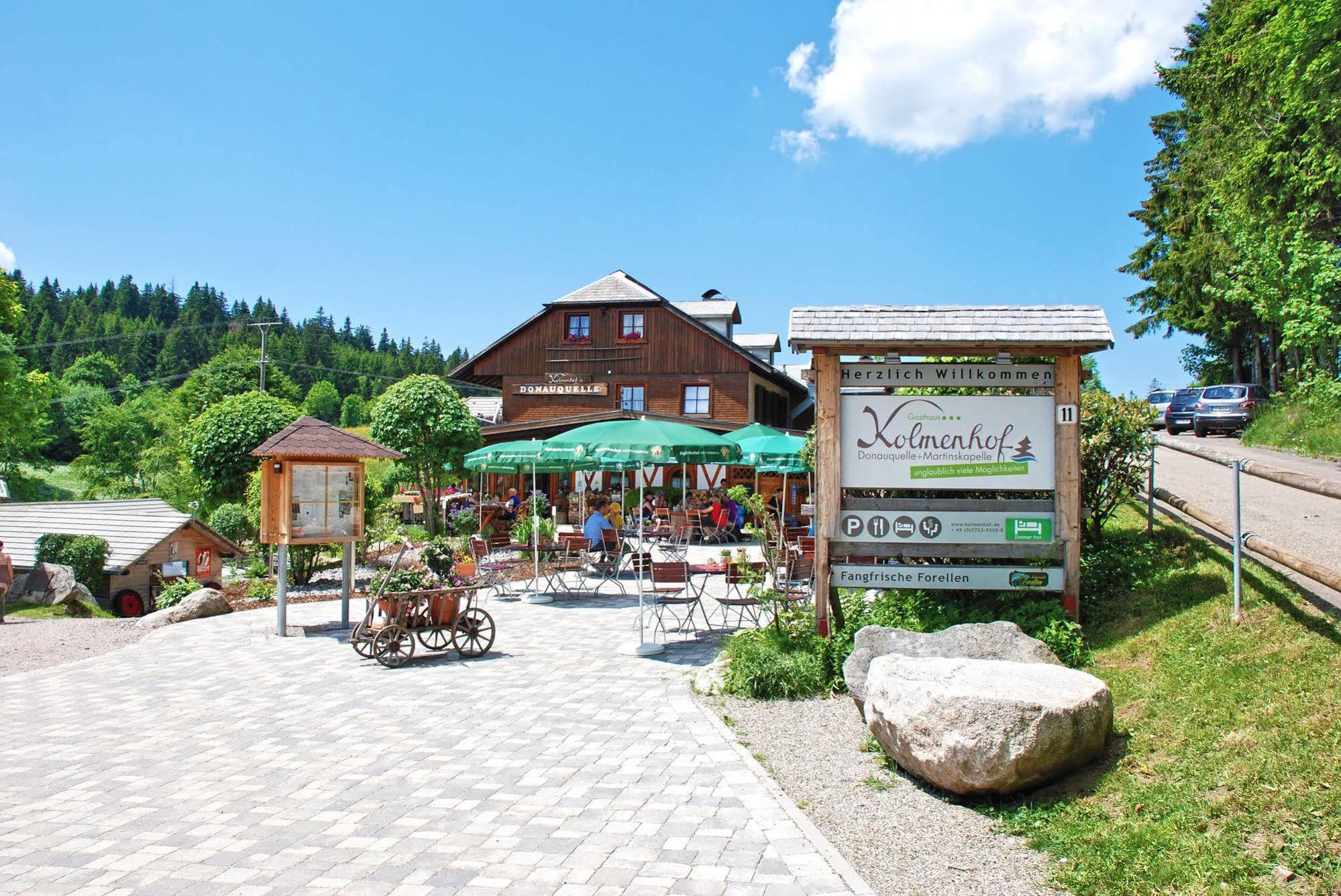 Hoehengasthaus Kolmenhof An Der Donauquelle Furtwangen Exterior foto